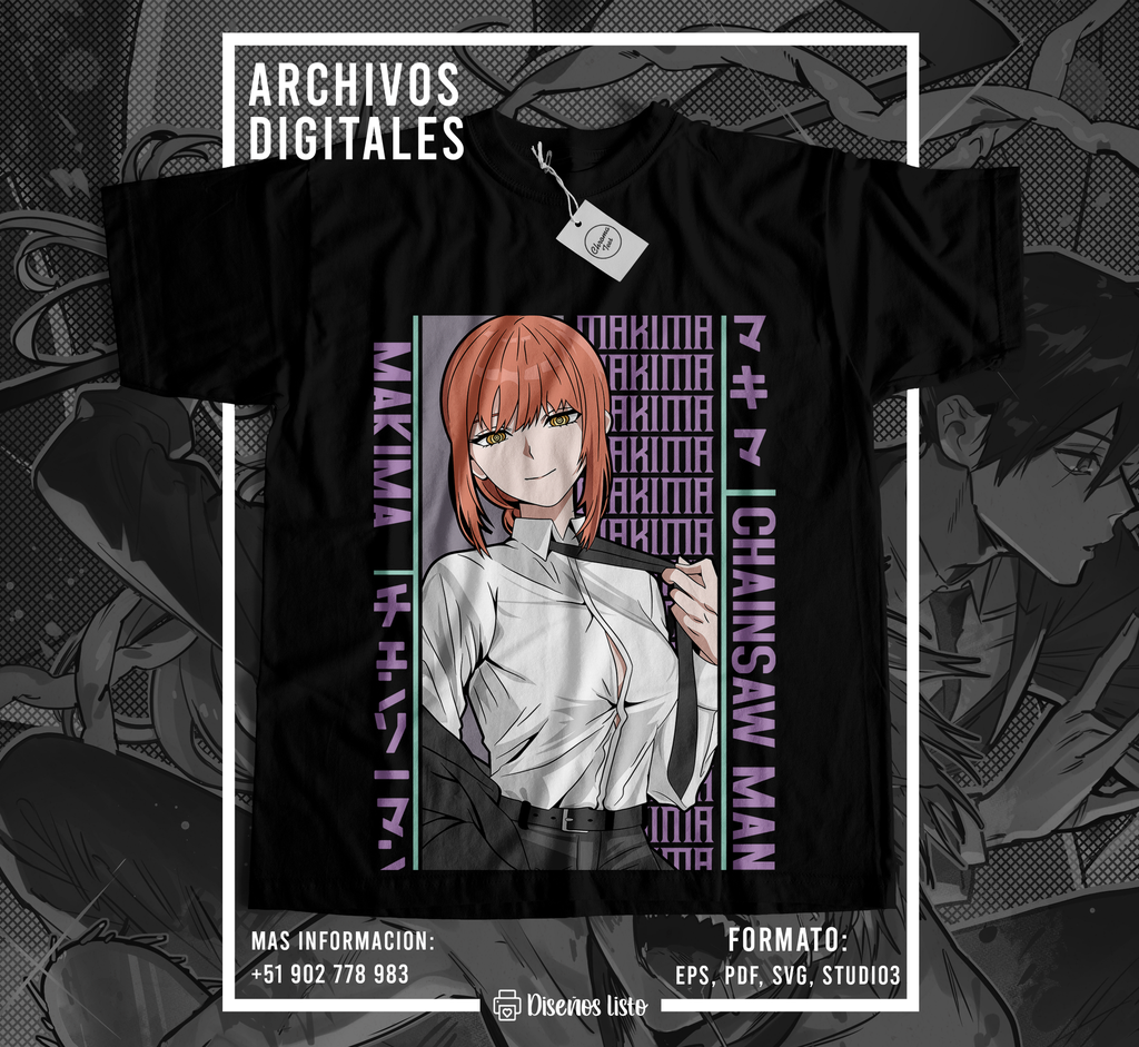 Makima Power T-Shirt - Chainsaw Man Collection